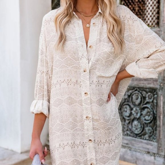 NWT Oversized shirt dress - Picture 4 of 12